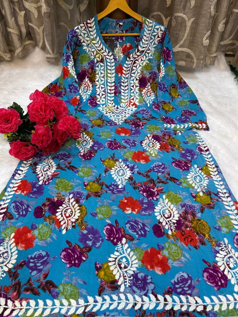Naaz – Rayon Printed Kurti - Image 5