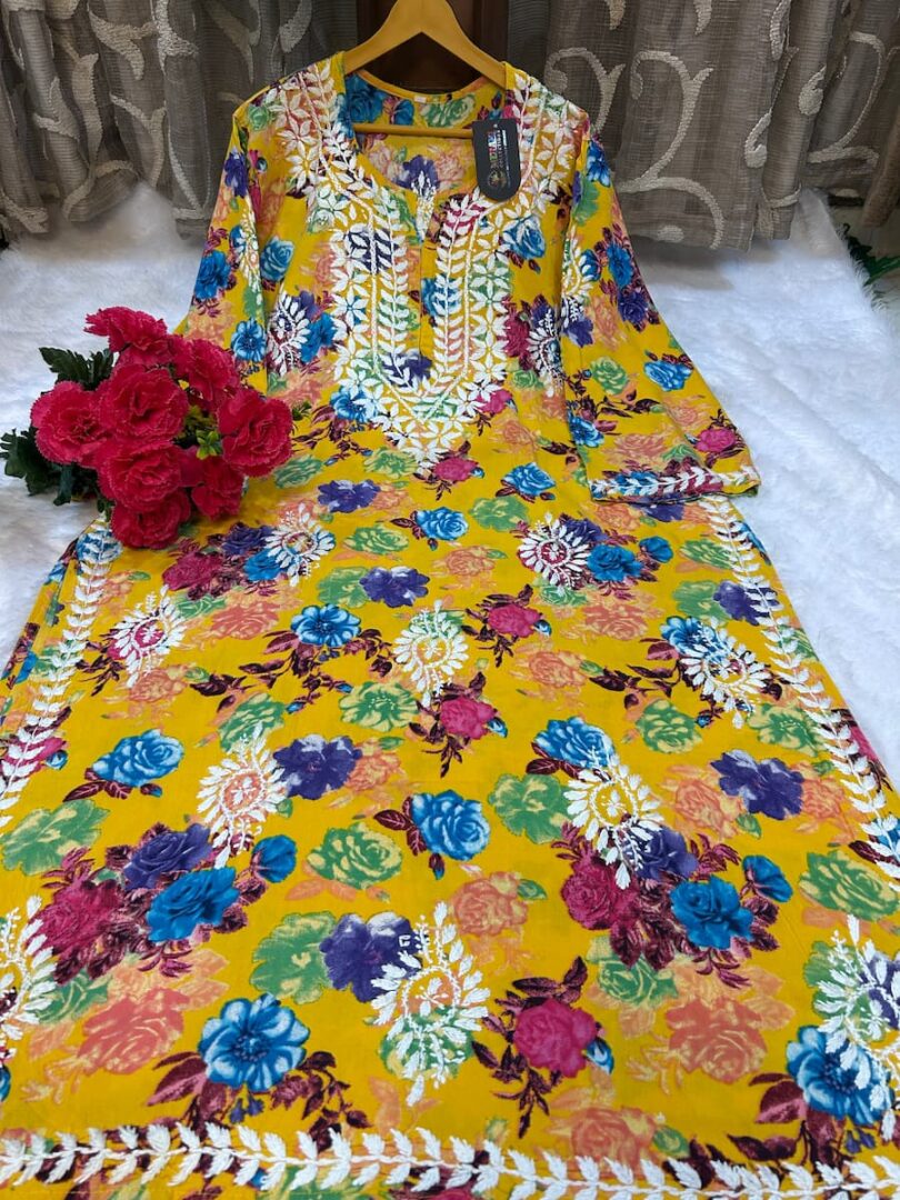 Naaz – Rayon Printed Kurti - Image 2