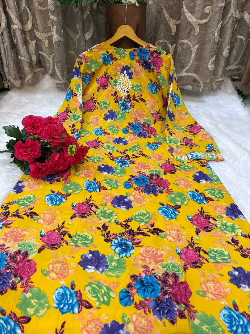 Naaz – Rayon Printed Kurti - Image 4
